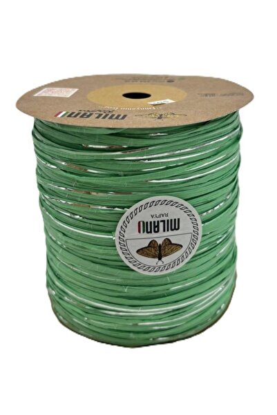 angel çanta aksesuar Milano Rafya S09 Verde Argintiu cu Sclipici 100 gr