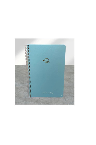 Gıpta Micro Notes Dotted Spiral Pastel Blue Hard Cover 100 Sheets 17*24 Notebook