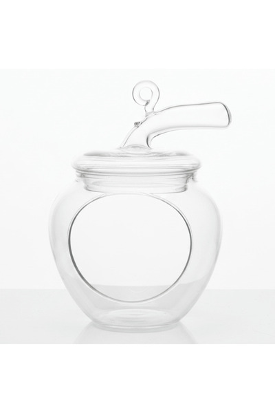 AKDC Glass Nest Apple Décor – 15 cm | Transparent Handcrafted Ornament
