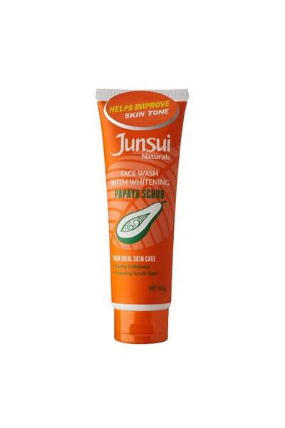 Junsui Naturals جونسوي ناتشورالز غسول وجه مع مبيض 100 غ بابايا