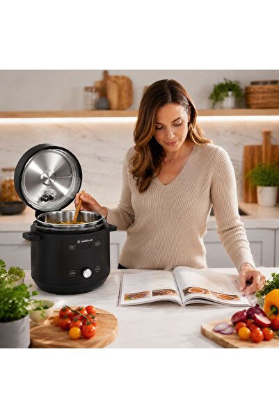 SwitchON Pressure multicooker, 5 L, 1000–1200 W, 16 programs, stainless steel...