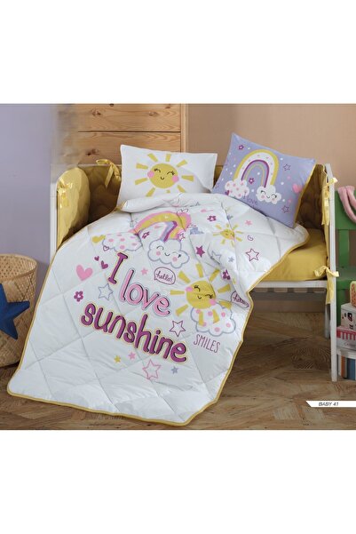 Red Rose Turkish Baby Bed Barrier Sheet Cotton 100. Piece 7 Summer to Give Yo...