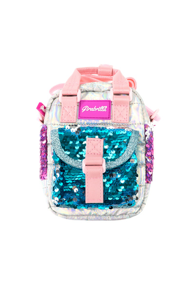 NİCE Girabrilla Puffer Handbag – quilted handbag with sequins and iridescent ...