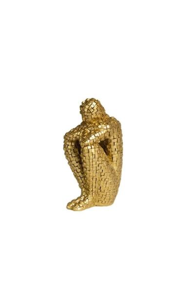 OEM Statuetă mozaic, Model Gânditorul, decorațiune interioară, simbol al medi...