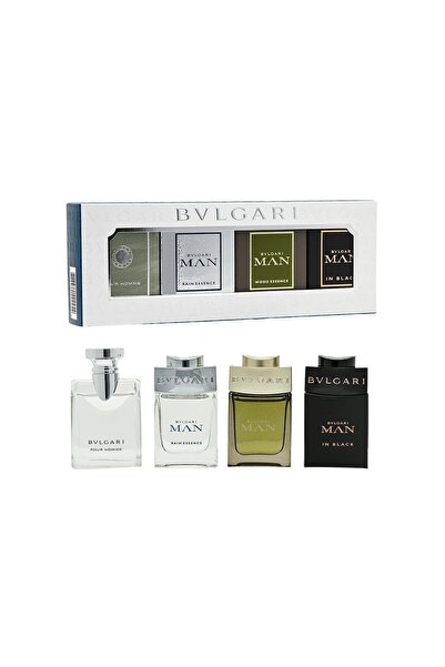 Bvlgari Set bărbați, 4x5ml, Pour Homme EDT, Man Rain EDP, Man Wood EDP, Man i...