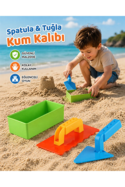 MUBX Toy Sand Mold Set Spatula Brick Mold Beach Toy Set