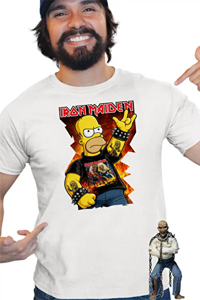 OEM Tricou Barbati Iron Maiden Homer The Simpsons