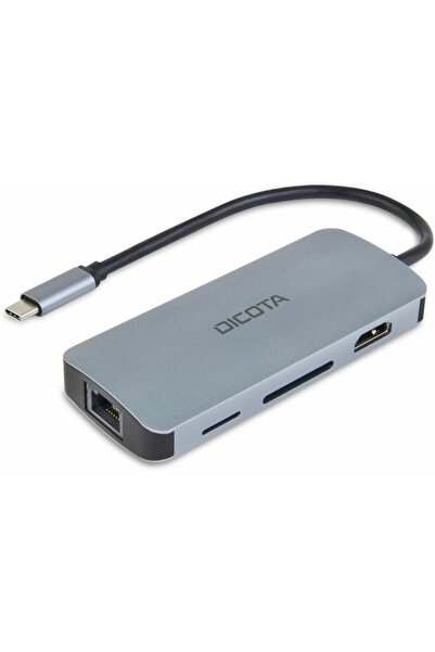 Dicota USB Type-C Hub Model D32062, Silver