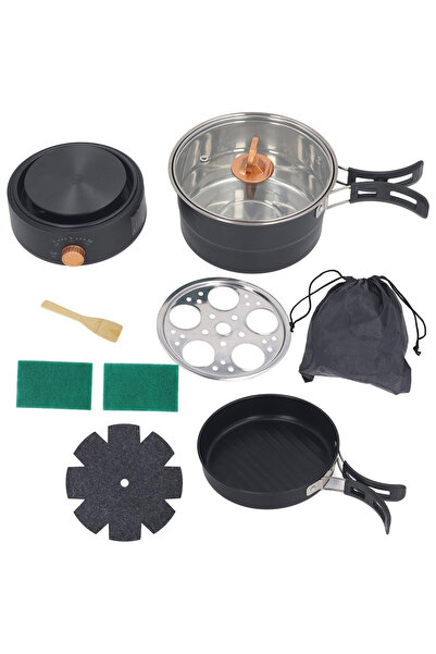 FLYPRO Multifunctional Electric Cooker - 500W 1.6L Mini Ramen Cooker with Fol...