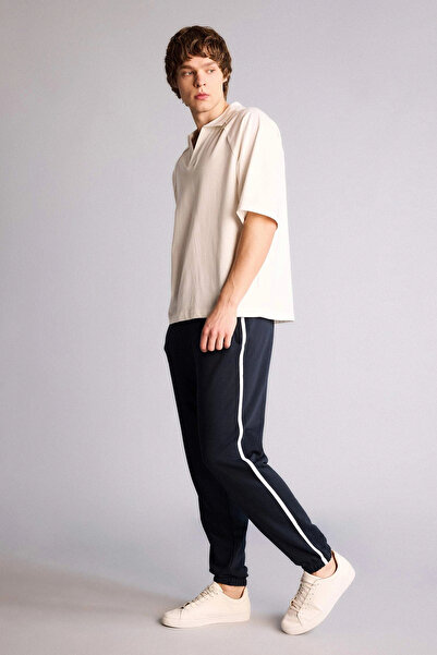 DeFacto F8547Axnv64 Navy Blue Regular Fit Jogger Pants