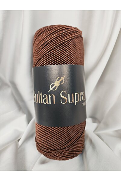 Sultan خيط حياكة يدوي بني من سوبرا 200 جرام - 200 متر. (قطعة واحدة) - اللون: ...