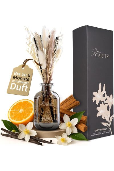Jane Carter Parfum de cameră 'Grey Vanilla' 150 ml - Parfum pentru casă cu be...