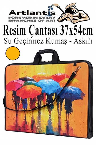 Artlantis Resim Çantası Desenli Kumaş 37x54 cm 1 Adet Teknik Resim Dosya Çant...