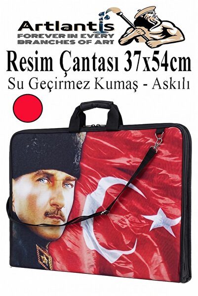 Artlantis Resim Çantası Desenli Kumaş 37x54 cm 1 Adet Teknik Resim Dosya Çant...