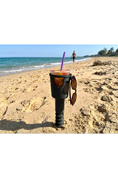 DEMİRHAN3D 🏖️   منظم الشاطئ القابل للطي باللون الأسود من كوما 🌊 |   حامل ال...