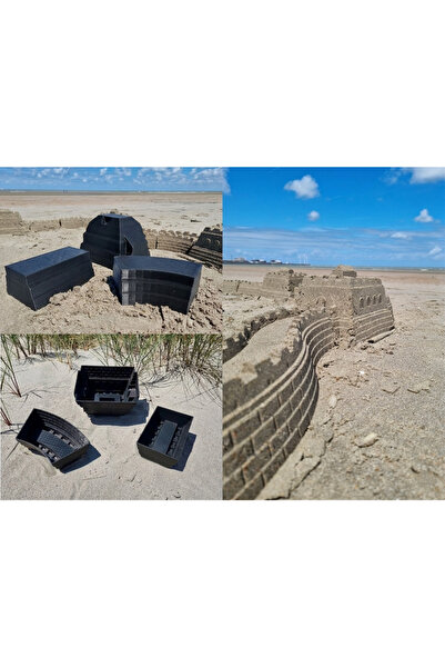 DEMİRHAN3D 🧱 🏯   Great Wall Sand Castle Mold Set of 3 – Petg Heat & Water R...
