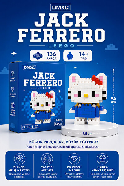 Jack Ferrero Cute Figure Mini Block Building Set – Mini Building Toy Set - Cu...