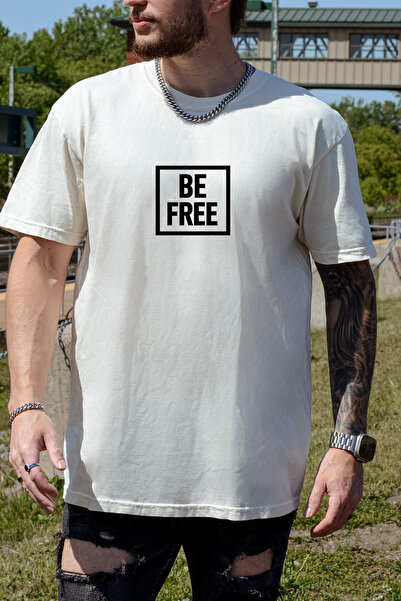 Auryne Jewelry Unisex Be Free T-Shirt 100% Organic Cotton Crew Neck Comfortab...