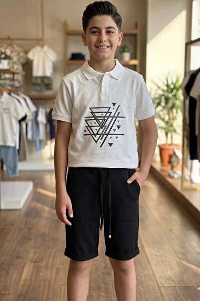 Trend Mix Kids 6-15 godina, majica sa polo ovratnikom za dečake sa šortama na...