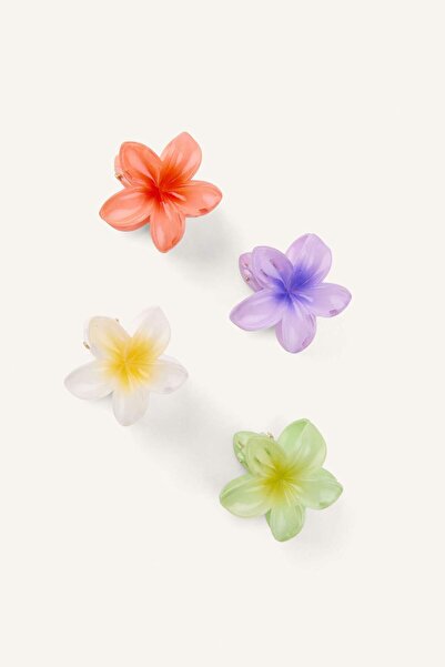 DeFacto Agrafă de păr florală pentru femei, 4 piese H6601AXNS