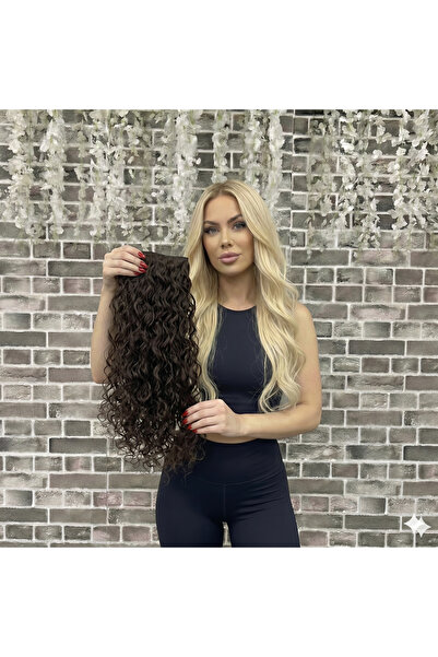 Marpessa Fiber Sentetik Yarımay Çıt Çıt Postiş Saç – Isıya Dayanıklı - Yıkana...