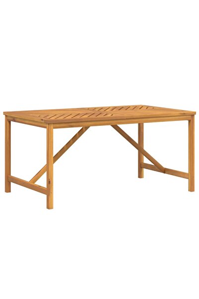 vidaxl Garden table, 150x90x74 cm, solid acacia wood