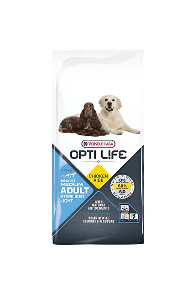 Optilife Opti Life Adult Light Medium & Maxi Chicken & Rice Ξηρά Τροφή Σκύλου...