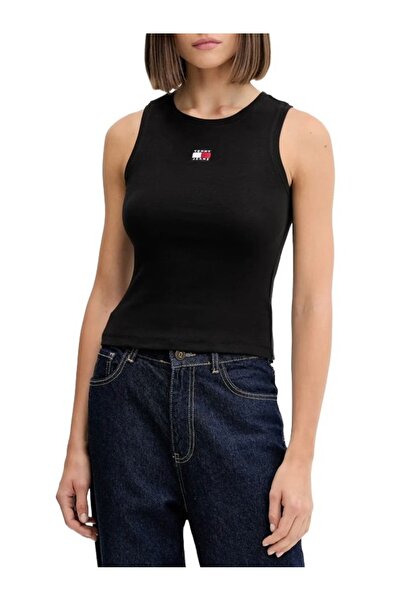 Tommy Hilfiger Γυναικείο Slim Tank Top Μαύρο Tommy Jeans DW0DW20896-BDS