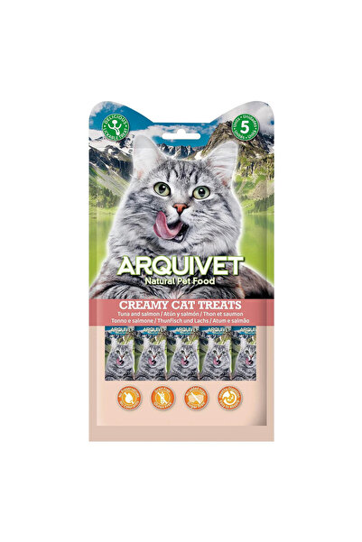 ARQUIVET Κρεμώδες Λιχουδιά Γάτας με Τόνο & Σολομό 5×14gr