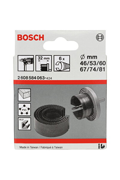 Bosch Set carote pentru lemn, 46-81 mm, 6 bucati