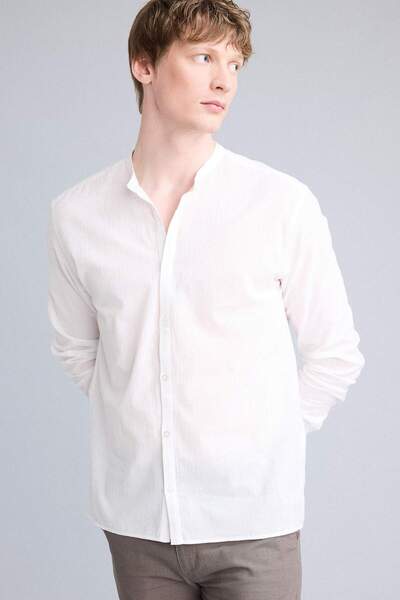 DeFacto 100% Cotton Basic Shirt C7584Ax26Sm