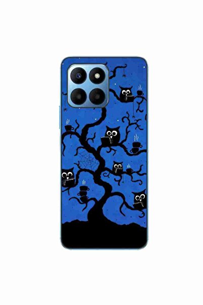 OEM Husa compatibila cu Honor X8 5G Silicon Gel Tpu Model Halloween Tree Owls