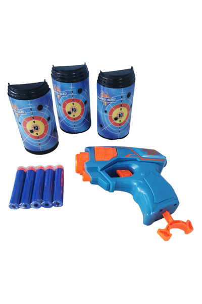Zapp Toys Pistol cu 10 sageti din burete si 3 tinte, Zapp Toys, Sniper 1
