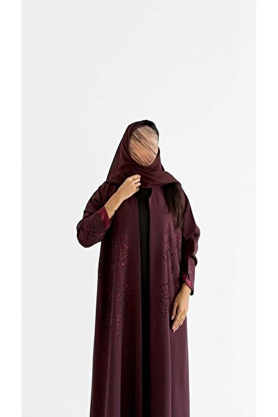 AYA Mwt1152 Crepe Abaya with Summer Embroidery Added to the Fabric