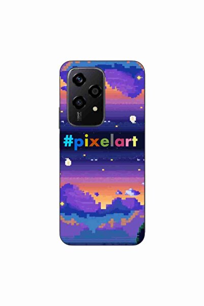 OEM Husa compatibila cu Honor 200 Lite Silicon Gel Tpu Model Pixel Art Peisaj