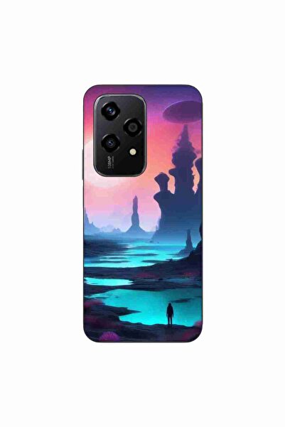 OEM Husa compatibila cu Honor 200 Lite Silicon Gel Tpu Model Mystic Planet