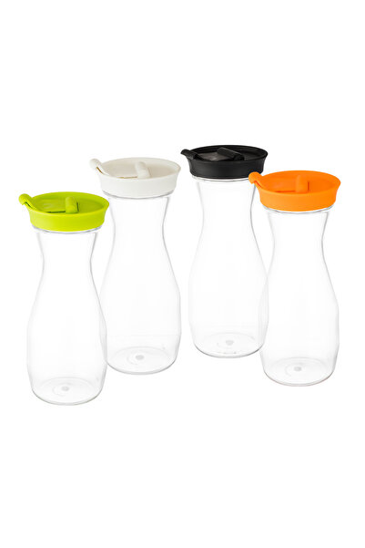 ABAREEK Acrylic Bottle 75 ml Plain 4 Pcs Multi Color