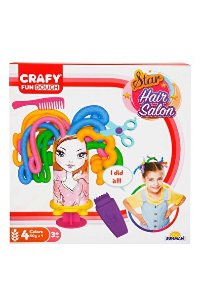 CRAFY Set de modelare din plastilina pentru coafat, Crafy, 11 piese, 200 g
