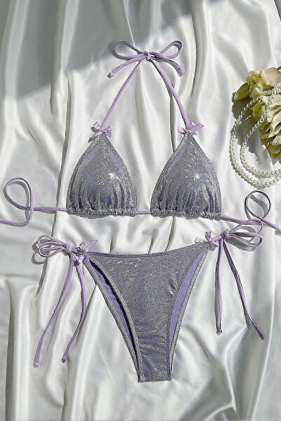 Bikini Mayokini Dünyası Julia bow brazilian bikini - purple