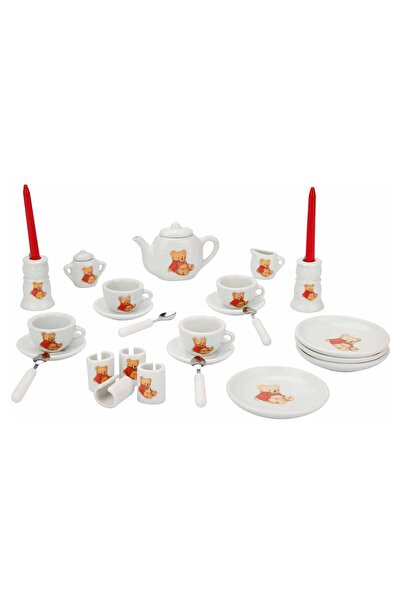 little chef Tea set, porcelain, Little Chef, 29 pieces, Teddy bear