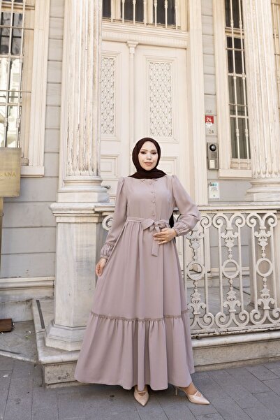 GÖZDE GİYİM Smooth lace dress