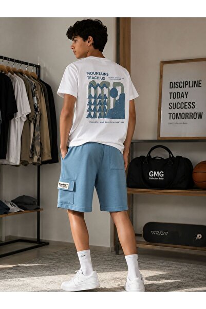 GMG Baby Boy's Blue Shorts Set 5-15 Years