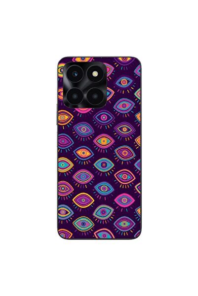 OEM Case compatible with Honor X6a Silicon Gel Tpu Tribal Eyes Pattern
