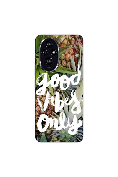 OEM Husa compatibila cu Honor 200 Silicon Gel Tpu Model Good Vibes Only