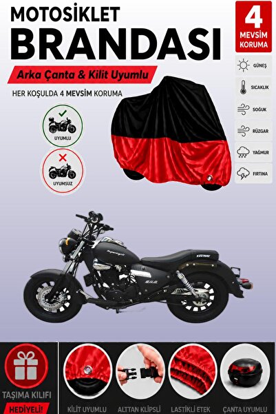 Cemku Double Black Top - Red Bottom, Rear Bag Compatible Kuba Superlight 200 ...