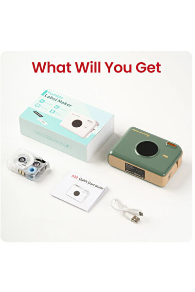 Phomemo Portable Thermal Printer A30, Bluetooth, Cartridge included