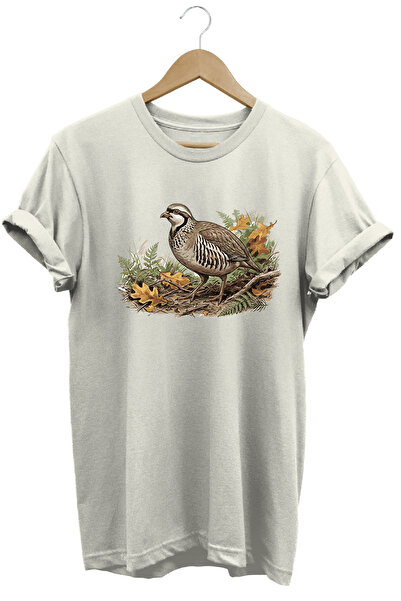 WİDİ Keklik Printed Land and Nature T-Shirt Outdoor Clothing