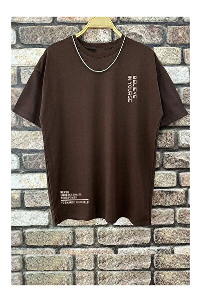 valeriae Tricou cu mânecă scurtă, croială lejeră, premium, cu imprimeu special