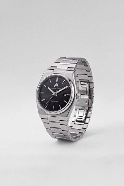 ablukaonline Men's Analog Steel Cord Wrist Watch Silver/Black
