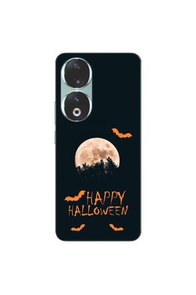 OEM Калъф, съвместим с Honor 90 5G, силиконов гел TPU, с десен  "Честит Хелоу...